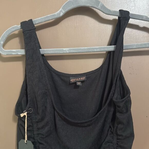 Shyanne Womens Black Sleeveless Top Size M - Picture 2 of 5